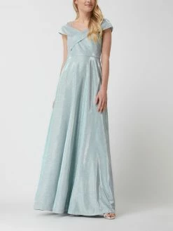 LACE & BEADS Shop 22 Christian Berg Cocktail Off-Shoulder-Abendkleid Mit Glitter-Effekt - Schilf