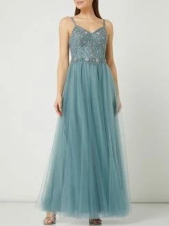 LACE & BEADS Shop 20 Laona Abendkleid Aus Tüll Mit Blüten-Applikationen - Schilf