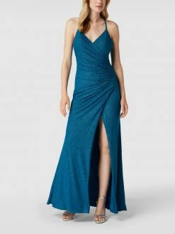 LACE & BEADS Shop 44 Mascara Abendkleid Mit Gelegten Falten - Petrol